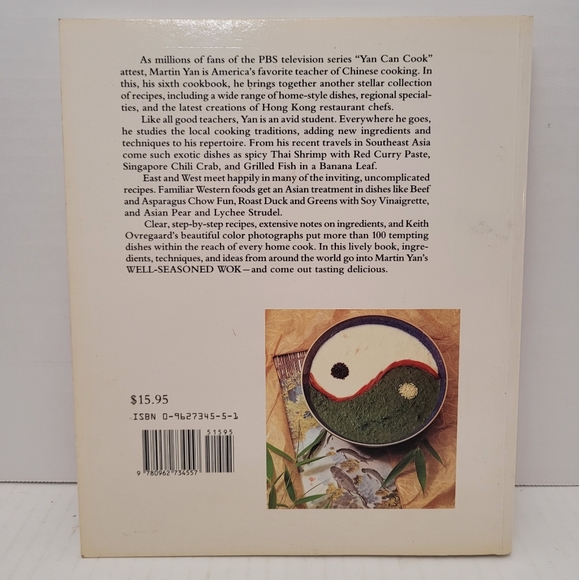 Vintage 1993 Martin Yan The Well-seasoned Wok Cookbook - Picture 2 of 8